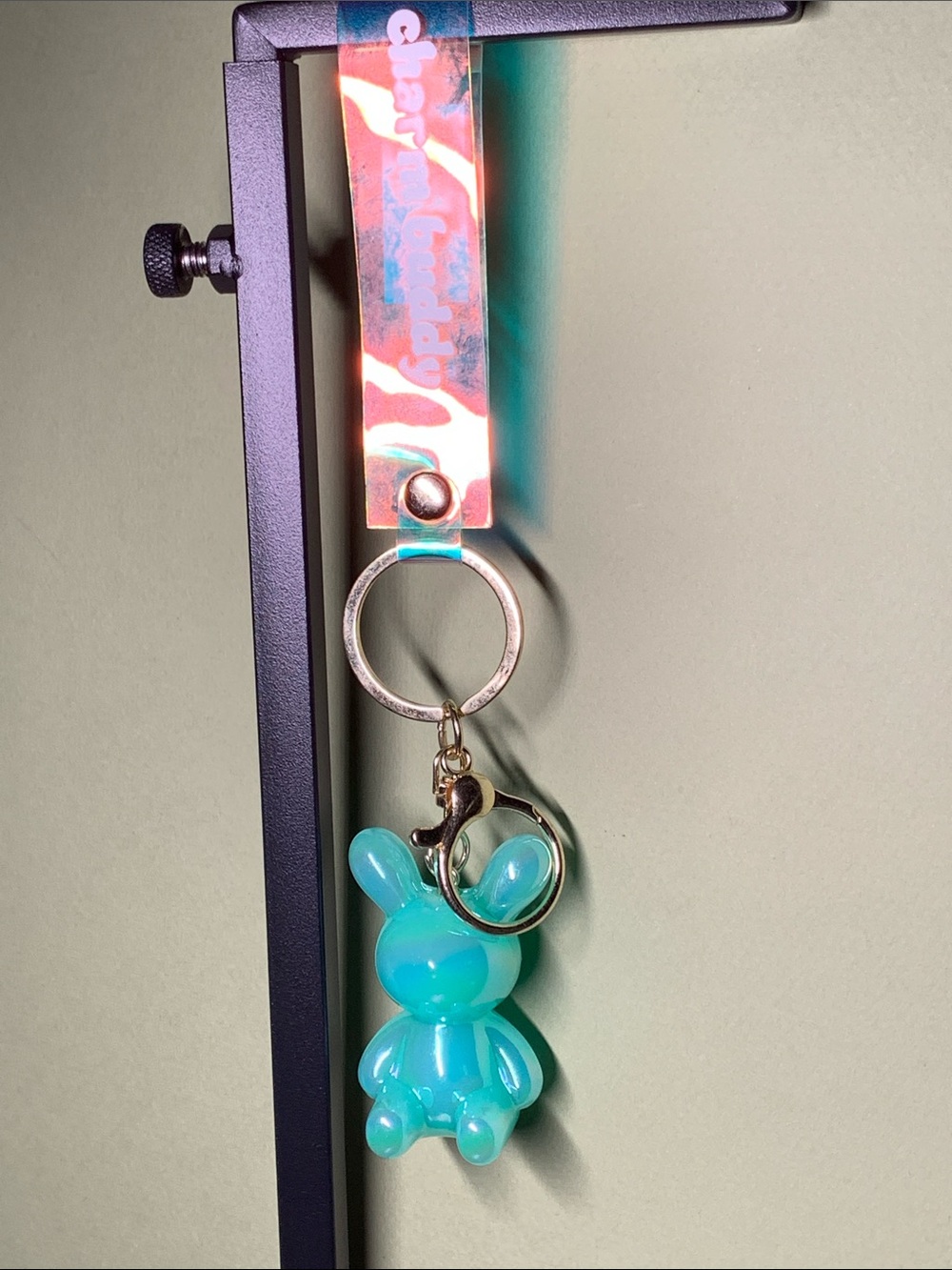 Charm Buddy Keychain - Blue Rabbit